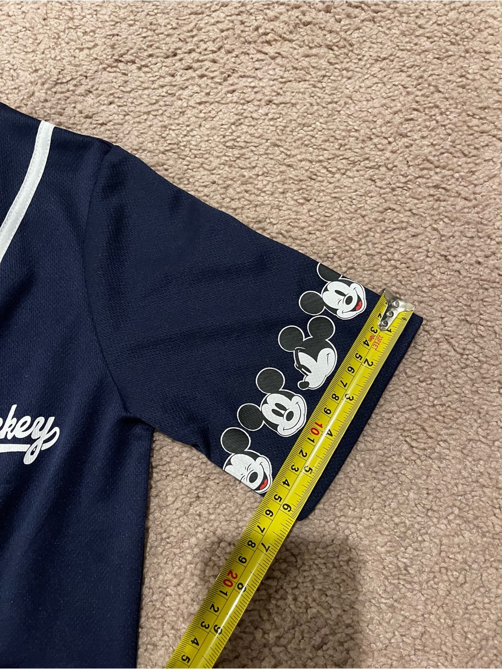 DISNEY Mickey Mouse Women's Baseball Jersey Shirt - Picture 6 of 8
